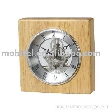 Wooden Skeleton Clock (M-5016)